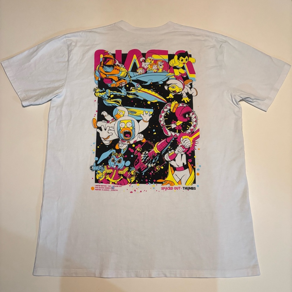 Rare Spaced out thumbs Cartoon Network, comic book, movie big promotional shirt